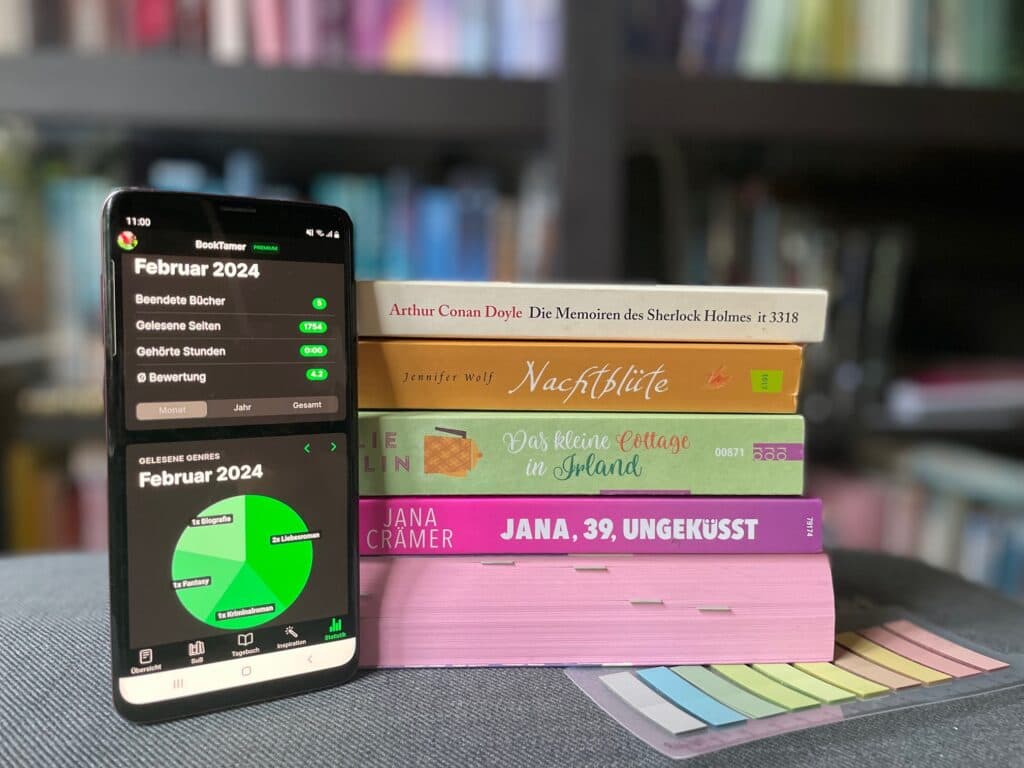 Titelbild zum Artikel „Mein Lesemonat Februar – viele gute Bücher und ein fantastisches Buch des Monats“
